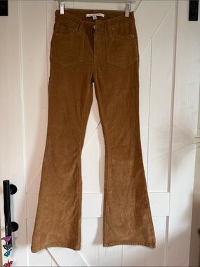 Celebrity Pink Brown Corduroy Wide Leg Jeans